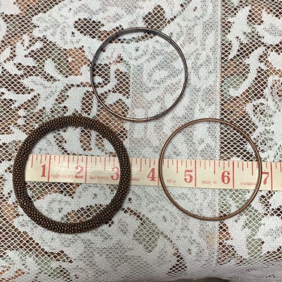 3 vintage copper bangle bracelets - Picture 10 of 17